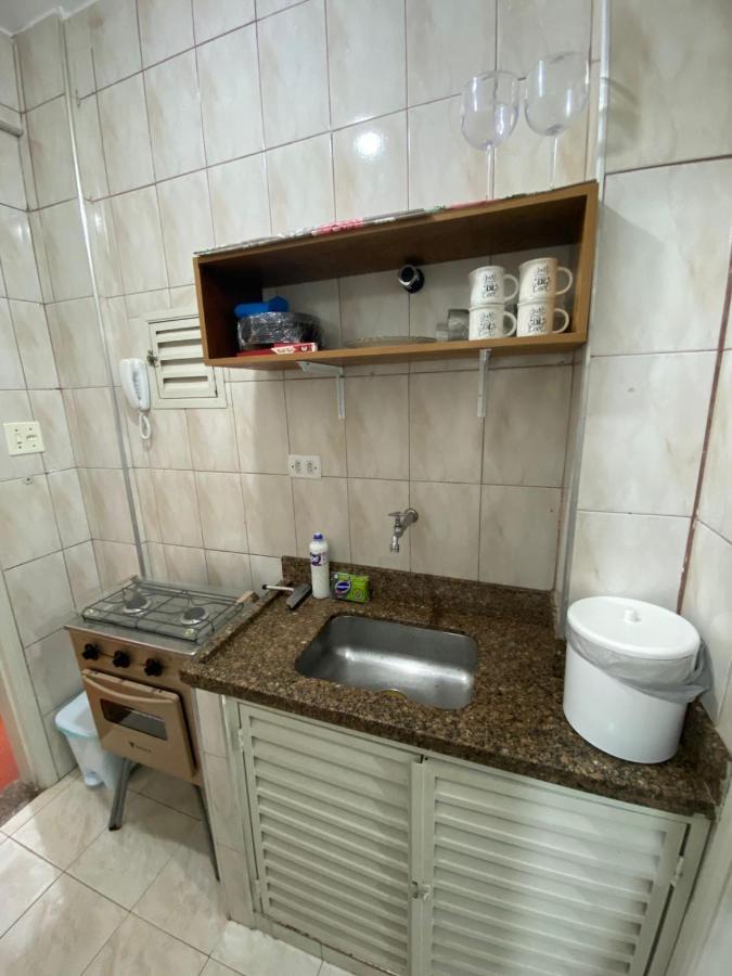 Lindo Kit Na Quadra Da Praia 桑托斯 外观 照片